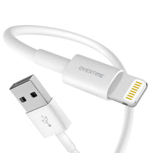 Load image into Gallery viewer, 6Ft Overtime Apple MFI Certified Lightning To USB Cable, Phone Charger and Sync Cable

