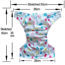 Load image into Gallery viewer, 6pcs/Pack Baby Cloth Diapers Microfleece Linning Pocket Diaper Washable Reusable High Quality Nappy
