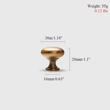 Load image into Gallery viewer, 6PCS Set Nordic Modern Glam Brushed Bronze Drawer Knobs Kitchen Door Handles Cupboard Door Handle Cabinet Handles for Furniture Hardware  Brushed Brass Handle Modern Minimalist Cabinet Pull Drawer Handle Wardrobe Cabinet Hardware
