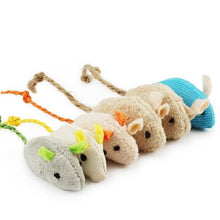 Load image into Gallery viewer, 6pcs/lot Mix Pet Toy Catnip Mice Cats Toys Fun Plush Mouse Cat Toy For Kitten Skitter Critters Cat Toy Value Pack
