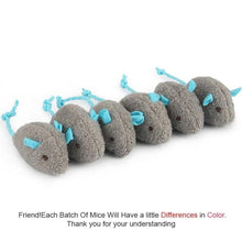 Load image into Gallery viewer, 6pcs/lot Mix Pet Toy Catnip Mice Cats Toys Fun Plush Mouse Cat Toy For Kitten Skitter Critters Cat Toy Value Pack
