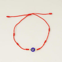 Load image into Gallery viewer, 6pcs/set Handmade Bracelets Braided Red Black Rope 7 Knots Lucky Jewelry Friendship Protection Bracelet Red Comfortable Bracelet Small Eye Bracelet For Kids
