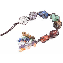 Load image into Gallery viewer, 7 Chakra Gemstones Reiki Healing Crystals Tassel Wall Car Hanging Ornament
