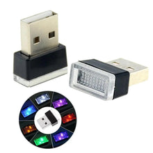 Load image into Gallery viewer, 7 Color Lights LED Mini USB Ambient Neon Interior Light Car Accessories Cars Gadgets Bright Colors
