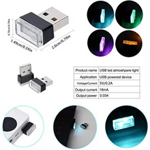 Load image into Gallery viewer, 7 Color Lights LED Mini USB Ambient Neon Interior Light Car Accessories Cars Gadgets Bright Colors
