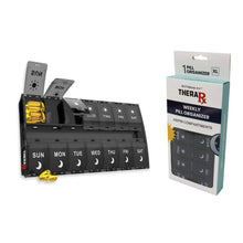 Load image into Gallery viewer, 7-Day Push Button Pill, Medicine, Vitamin Organizer with AM/PM Large Compartments
