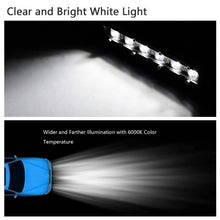Load image into Gallery viewer, 7" LED Light Bar Single Row Offroad Spot Lights
