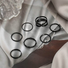 Load image into Gallery viewer, 7-Piece: Women's Gold Knuckle Ring Set
