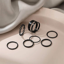 Load image into Gallery viewer, 7-Piece: Women's Gold Knuckle Ring Set
