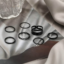 Load image into Gallery viewer, 7-Piece: Women's Gold Knuckle Ring Set
