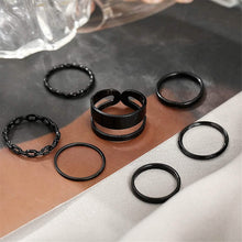 Load image into Gallery viewer, 7-Piece: Women's Gold Knuckle Ring Set

