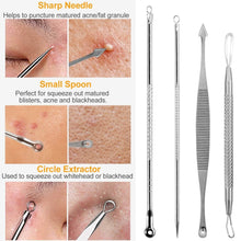 Load image into Gallery viewer, 7-Pieces: Blackhead Remover Stainless Steel
