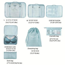 Load image into Gallery viewer, 7-Pieces: Travel Luggage Packing Organizers Set
