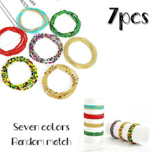 Load image into Gallery viewer, 7-Pieces: Women Waist Bead Chain Belly Chain Beach Jewelry
