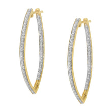 Load image into Gallery viewer, 10k Yellow Gold Round Cut Diamond Earrings (1 cttw, I-J Color, I2-I3 Clarity)
