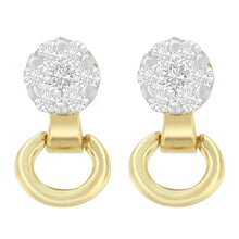Load image into Gallery viewer, 14K Yellow Gold 1/2 cttw Diamond Stud Earrings (I-J, SI1-SI2)

