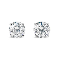 Load image into Gallery viewer, IGI Certified 14K White Gold 1 1/2 Cttw Round Diamond Solitaire Stud Earrings with Screwbacks (G-H Color, I1-I2 Clarity)
