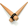 Load image into Gallery viewer, Tan Matte Acrylic Straight Taper Set 2G to 00G
