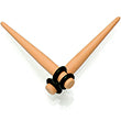 Load image into Gallery viewer, Tan Matte Acrylic Straight Taper Set 2G to 00G
