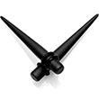 Load image into Gallery viewer, Black Matte Acrylic Straight Taper Set Available in Sizes 12G to 00G
