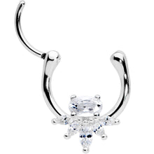 Load image into Gallery viewer, 18G 3/8 Clear Gem Spray Cartilage Clicker
