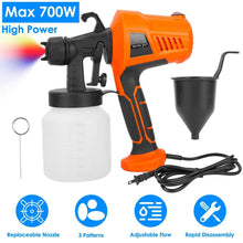 Load image into Gallery viewer, 700W Electric Paint Sprayer Handheld with 3 Spray Patterns 800ml
