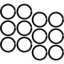 Load image into Gallery viewer, 16G 5/16 Black Anodized Seamless Cartilage Ring Set of 12
