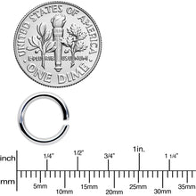 Load image into Gallery viewer, 14G 5/16 Steel Black Anodized Seamless Cartilage Ring Set of 12
