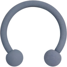 Load image into Gallery viewer, 16G 3/8 Gracefully Grey Matte Horseshoe Circular Barbell
