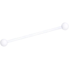 Load image into Gallery viewer, 14G Wonderful White Matte Industrial Barbell 38mm
