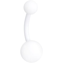 Load image into Gallery viewer, Wonderfully White Matte Belly Ring
