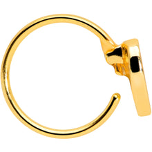 Load image into Gallery viewer, 20G 5/16 Gold Tone Pink Heart Nose Hoop

