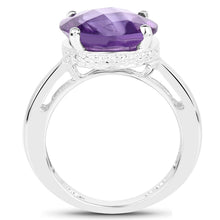Load image into Gallery viewer, 5.60 Carat Genuine Amethyst .925 Sterling Silver Ring
