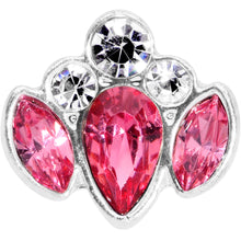 Load image into Gallery viewer, 16G 5/16 Clear Pink Gem Cluster Labret Monroe Tragus
