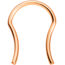 Load image into Gallery viewer, 16G 5/8 Rose Gold Tone ASTM F-136 Implant Grade Titanium Septum Retainer
