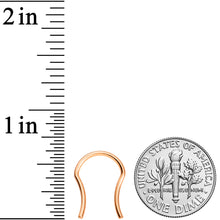 Load image into Gallery viewer, 16G 5/8 Rose Gold Tone ASTM F-136 Implant Grade Titanium Septum Retainer
