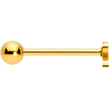 Load image into Gallery viewer, Gold Tone Simple Pretty Bow Barbell Tongue Ring
