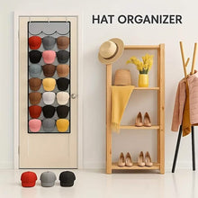 Load image into Gallery viewer, 24-Grid Hanging Door Organizer – Space-Saving Nylon Storage with Clear Pockets
