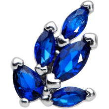 Load image into Gallery viewer, 16G 5/16 Blue Gem Raindrop Cluster Labret Monroe Tragus

