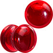 Load image into Gallery viewer, Acrylic Fake Blood Filled Halloween Saddle Plug Set 0G to 1 Inch
