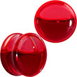 Load image into Gallery viewer, Acrylic Fake Blood Filled Halloween Saddle Plug Set 0G to 1 Inch
