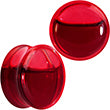 Load image into Gallery viewer, Acrylic Fake Blood Filled Halloween Saddle Plug Set 0G to 1 Inch
