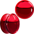 Load image into Gallery viewer, Acrylic Fake Blood Filled Halloween Saddle Plug Set 0G to 1 Inch
