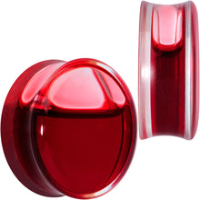 Load image into Gallery viewer, Acrylic Fake Blood Filled Halloween Saddle Plug Set 0G to 1 Inch
