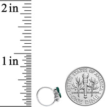 Load image into Gallery viewer, 20G 5/16 Clear Green Gem Shamrock St Patricks Day Nose Hoop
