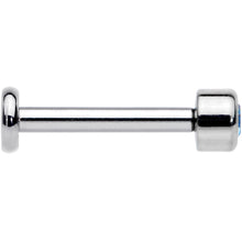 Load image into Gallery viewer, 16G 5/16 Aqua Gem Grade 23 Titanium Internally Threaded Labret

