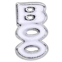 Load image into Gallery viewer, 20G 7mm White Boo Halloween L Shaped Nose Ring
