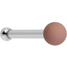 Load image into Gallery viewer, 20G 1/4 Brown Matte 2mm Nose Bone
