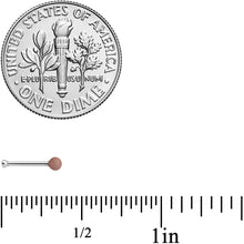 Load image into Gallery viewer, 20G 1/4 Brown Matte 2mm Nose Bone
