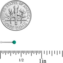 Load image into Gallery viewer, 20G 1/4 Teal Matte 2mm Nose Bone
